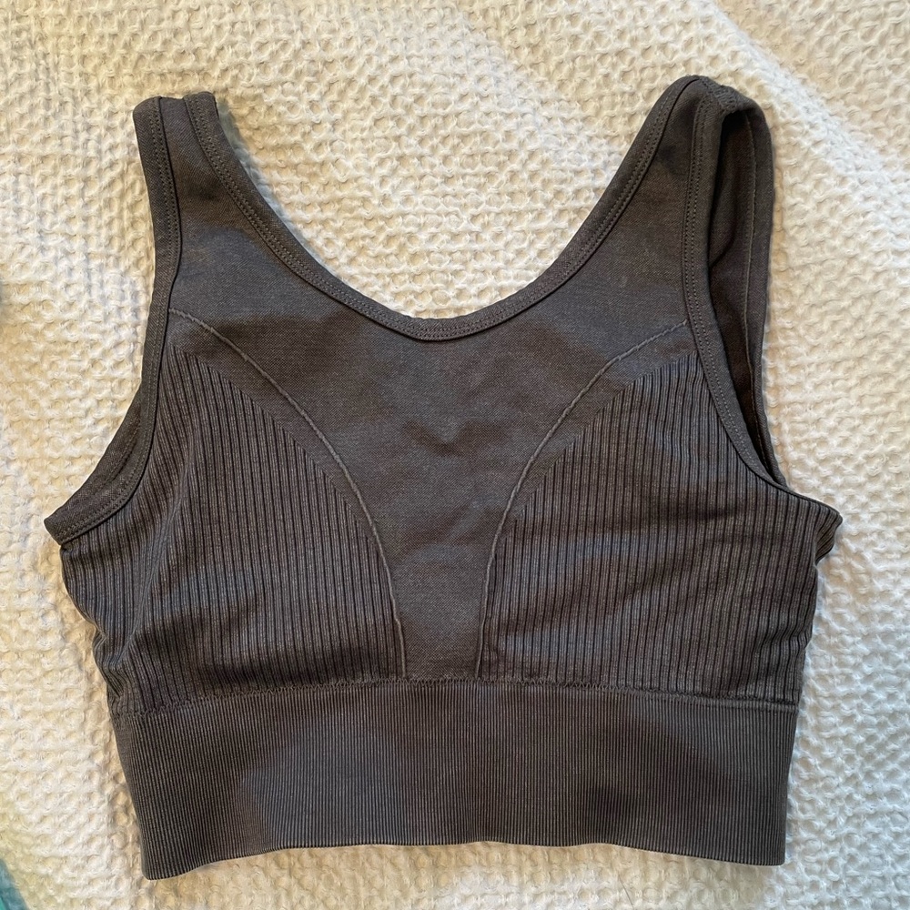 Grey Sports Bra/top